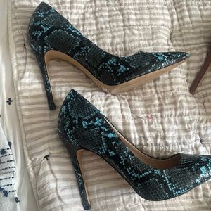 Women’s snakeskin heels